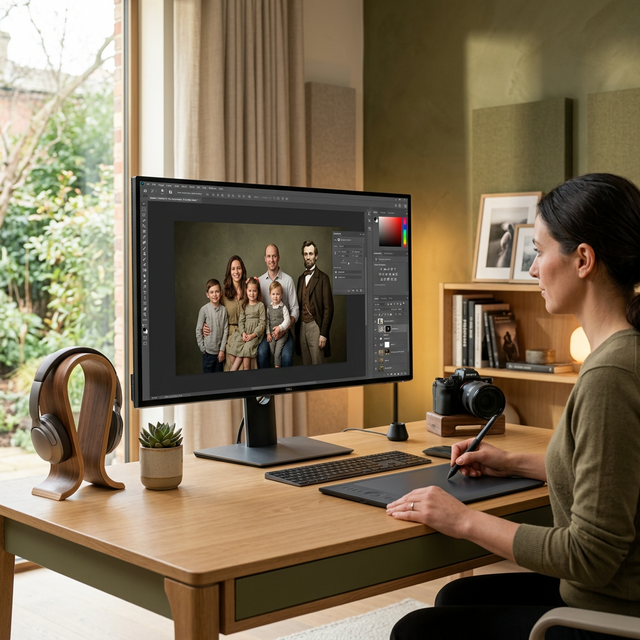 Professional photo retouching service price studio environment